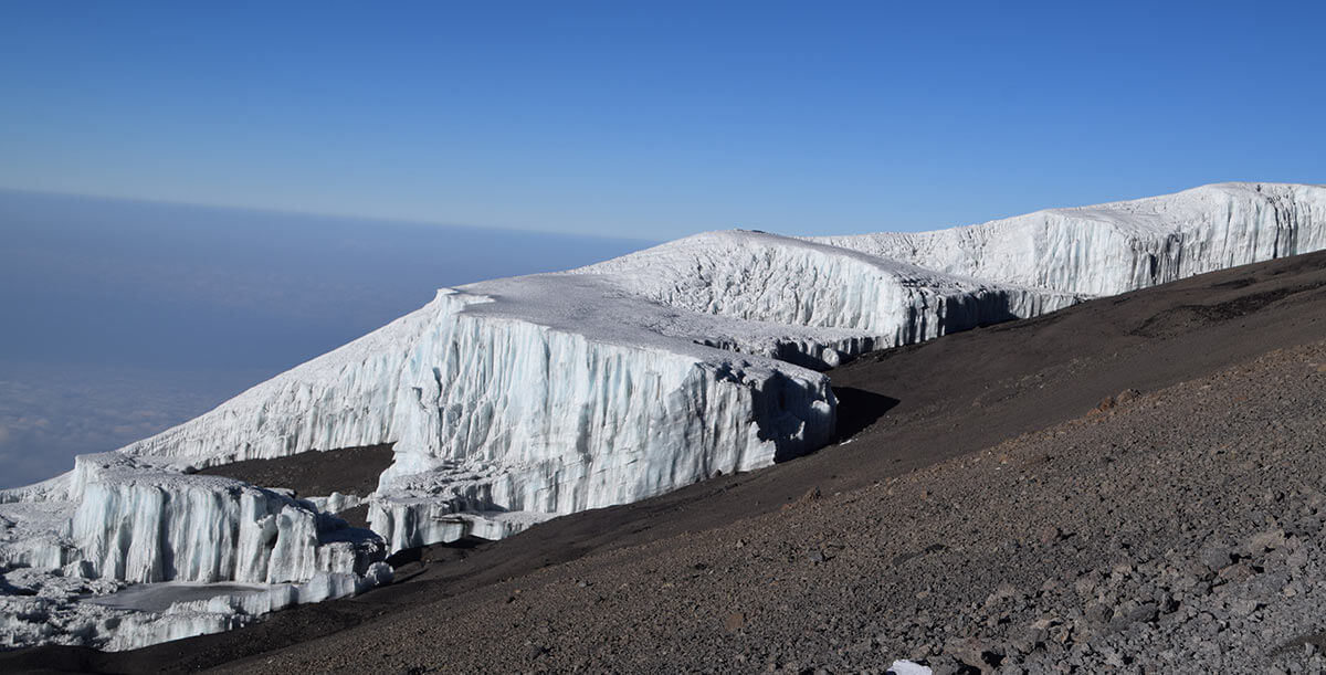Gletscher am Kilimandscharo 